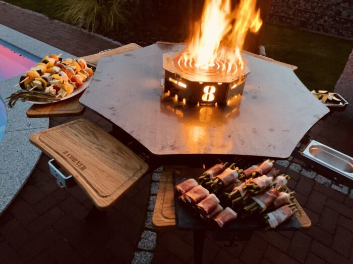 Grillerhöhung mit Abdeckung – Bild 6