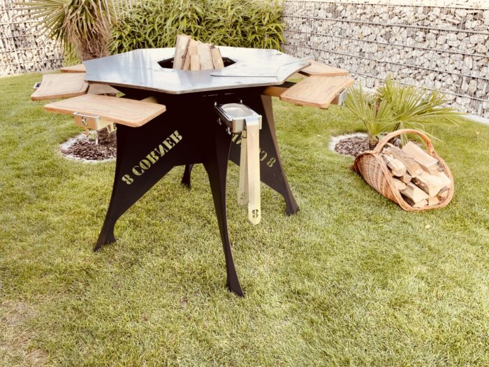 8 Corner Grill schwarz lackiert – Bild 4