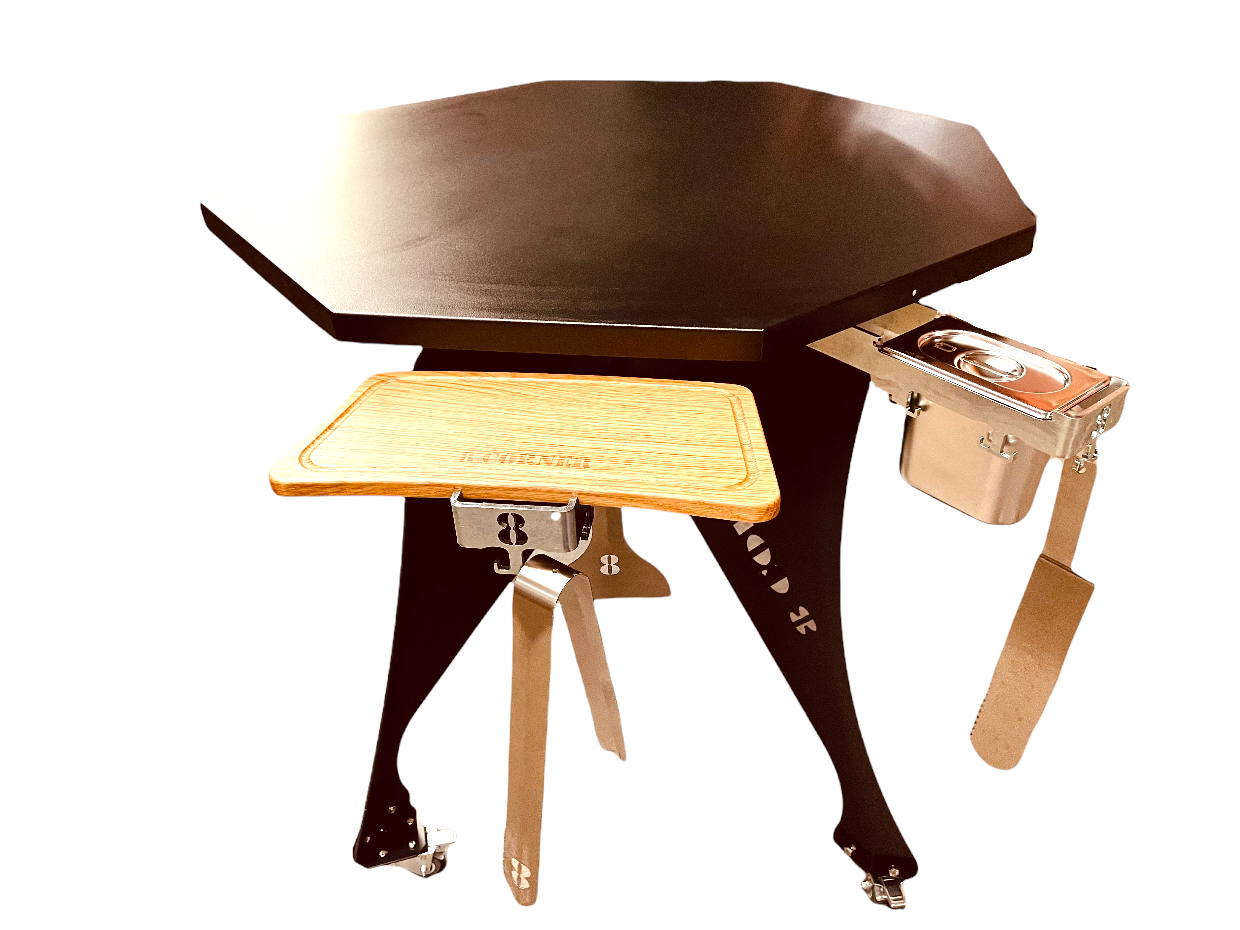 3tgl. Grillbesteck Set aus Edelstahl – Bild 2